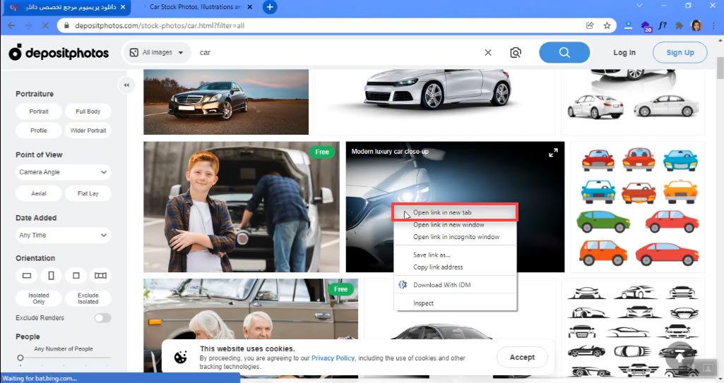 آموزش ثبت سفارش فایل های DepositPhotos در سایت دانلود پریمیوم