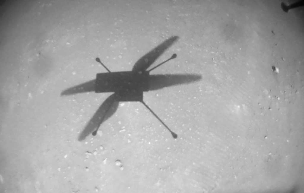 نوزدهمین پرواز بالگرد نبوغ در مریخ