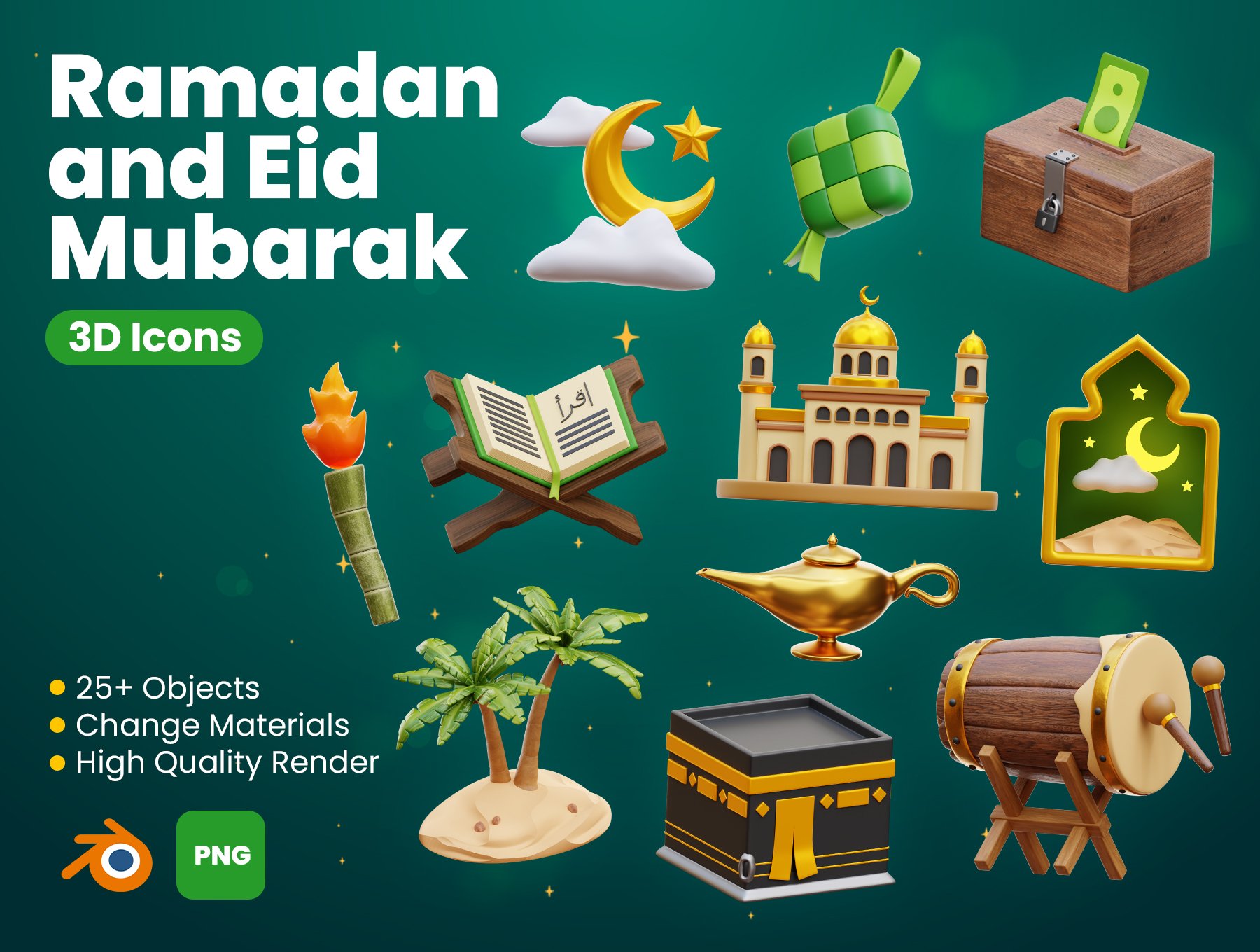 دانلود رایگان UI8_ramadan-and-eid-mubarak-3d-icons