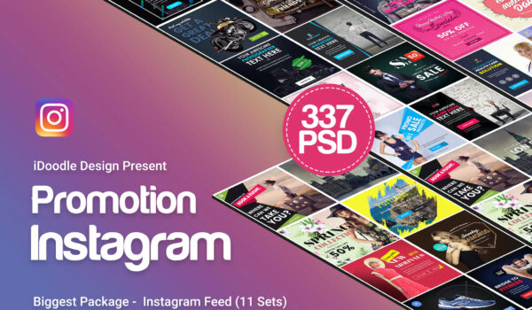 تبلیغات بنرهای اینستاگرام  - Adobe Photoshop