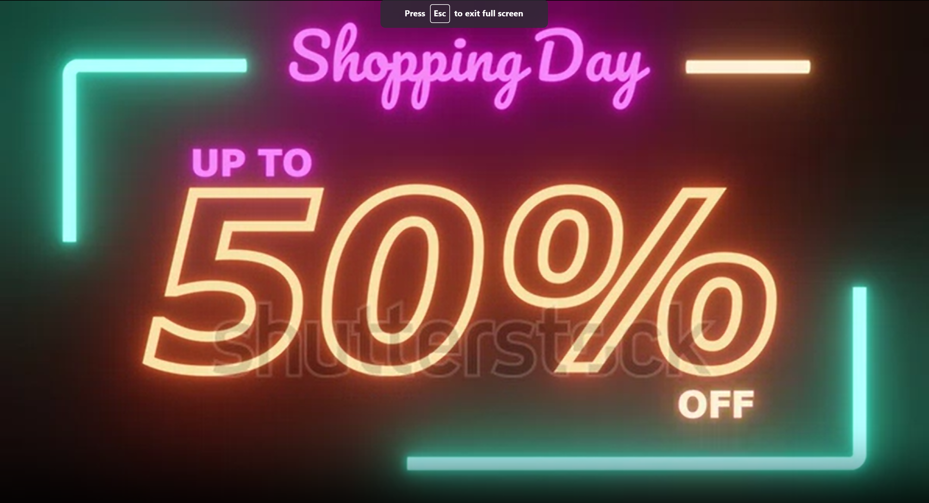 روز خرید تا 50٪ تخفیف انیمیشن نور نئون - پروژه فوتیج HD