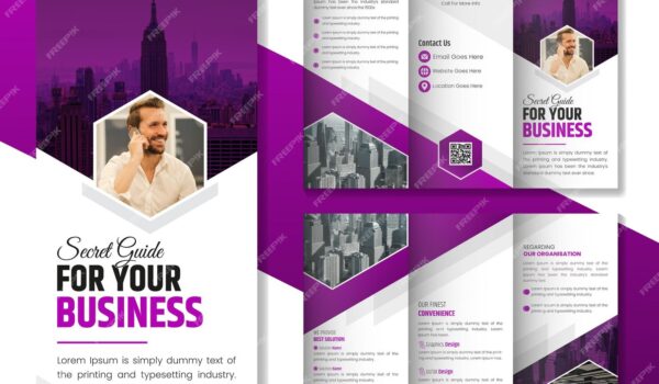 قالب بروشور تجاری خلاقانه با طراحی مدرن- دانلود رایگان - عکس و وکتور