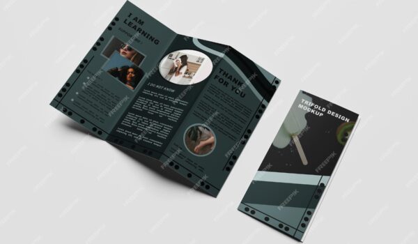 ماکت بروشور Trifold- دانلود رایگان - عکس و وکتور 