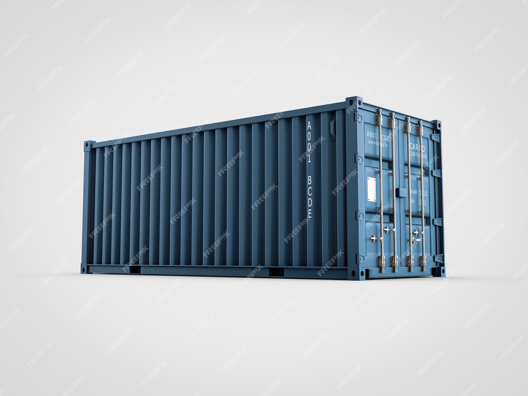 تصویر سه بعدی کانتینر بار یا کانتینر حمل و نقل برای تدارکات و حمل و نقل، شامل مسیر برش- دانلود رایگان -عکس و وکتور 