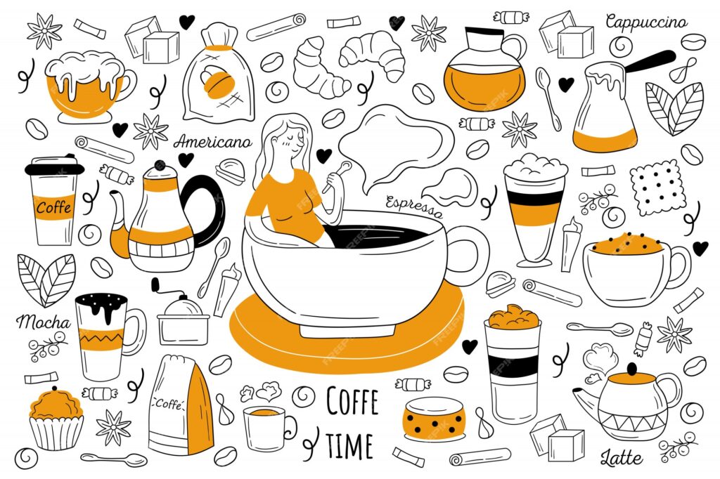 مجموعه ابله زمان قهوه- دانلود رایگان -عکس و وکتور-کاغد دیواری  