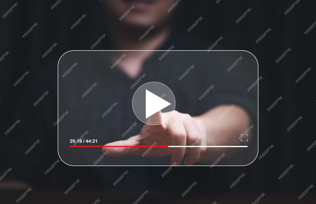 دست انسان در حال لمس و تماشای پخش زنده برای پخش ویدیو در اینترنت و مفهوم فناوری چند رسانه ای- دانلود رایگان -عکس و وکتور 