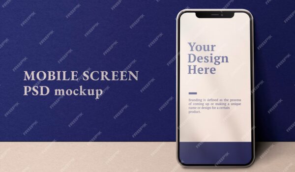 ماکت صفحه نمایش تلفن همراه دستگاه دیجیتال psd- دانلود رایگان -موکاپ