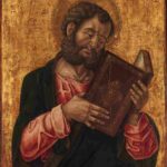 نقاشی A Saint (Mark) Reading 1470 Bartolomeo Vivarini