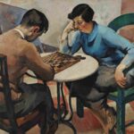 نقاشی Abel Manta – Game of checkers1927