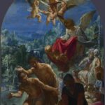 نقاشی Adam Elsheimer - The Baptism of Christ