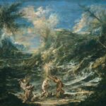 نقاشی Alessandro Magnasco - The Baptism of Christ