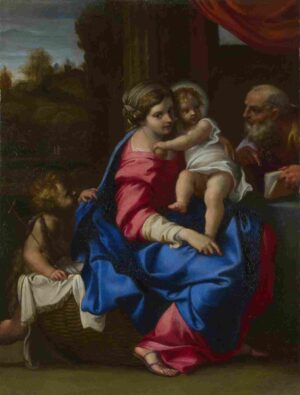 نقاشی Annibale_Carracci_The_Holy_Family_with_the_Infant_Saint_John