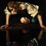 نقاشی Caravaggio – Narcissus, circa 1600