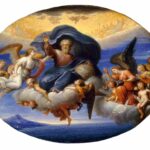 نقاشی Circle of Pierre Mignard l - God the Father