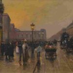 نقاشی Edouard Cortes – La rue de Rivoli