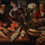 نقاشی Fish Market 1568 Joachim Beuckelaer