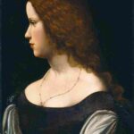 نقاشی Follower of Leonardo da Vinci - Portrait of a Young Lady