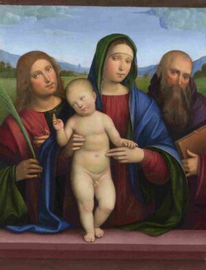 نقاشی Francesco Francia - The Virgin and Child with Two Saints
