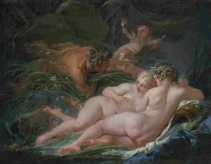 نقاشی François Boucher - Pan and Syrinx