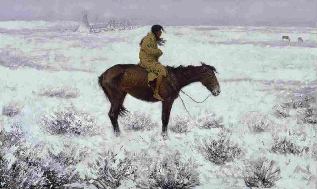 نقاشی Frederic Remington – The herd boy