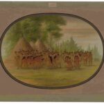 نقاشی George Catlin - Eagle Dance - Choctaw