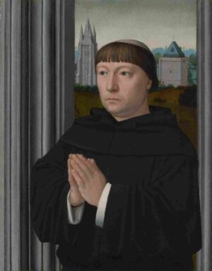 نقاشی Gerard David - An Augustinian Friar Praying