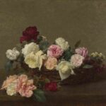 نقاشی Ignace-Henri-Théodore Fantin-Latour - A Basket of Roses