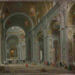 نقاشی Interior_of_Saint_Peter's_Rome_1754_Giovanni
