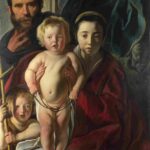 نقاشی Jacob Jordaens - The Holy Family and Saint John the Baptist
