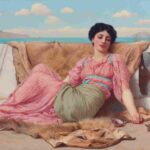 نقاشی John Godward - The Quiet Pet 1906