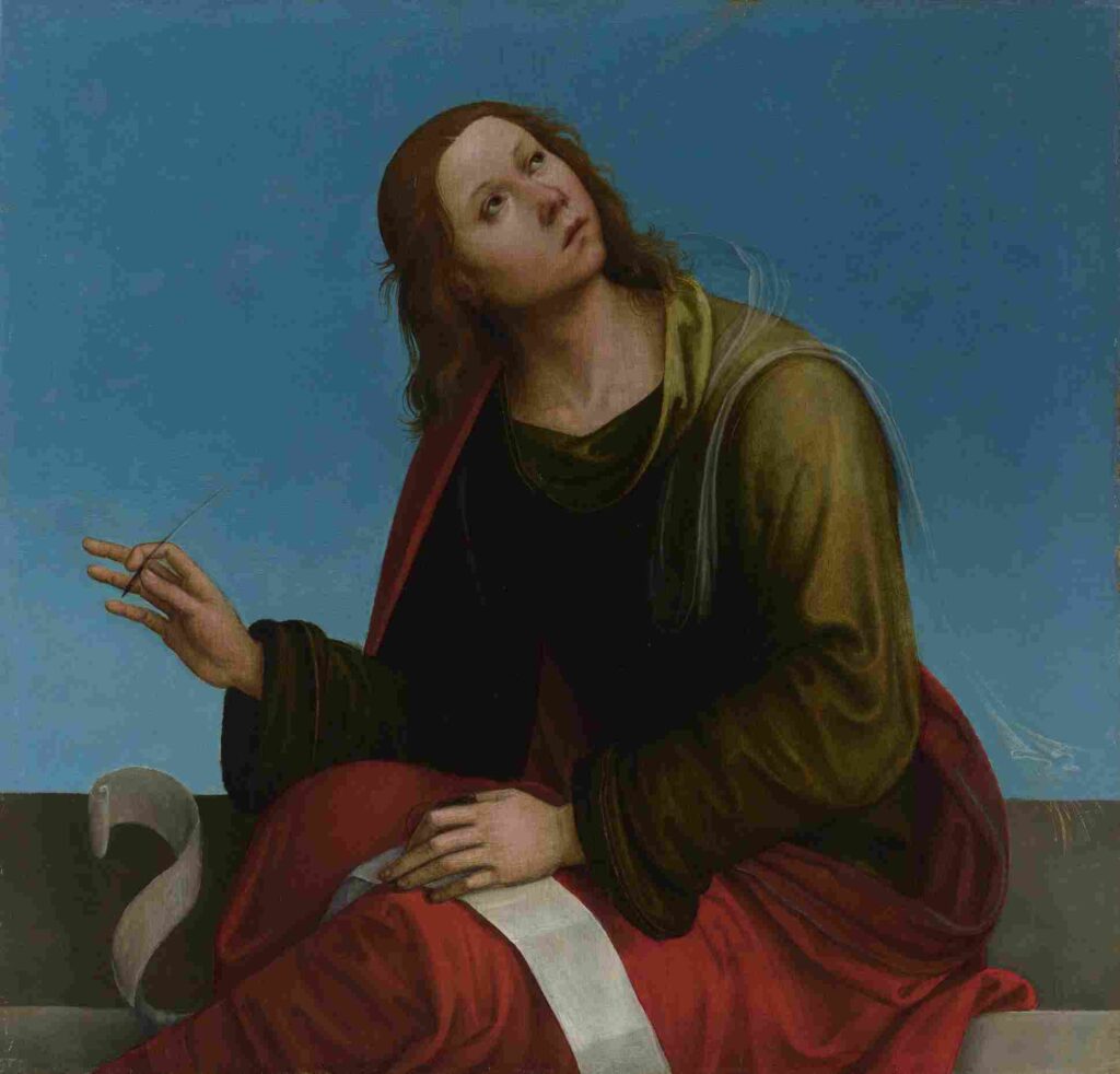 نقاشی Lorenzo Costa - Saint John the Evangelist