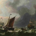 نقاشی Ludolf Bakhuizen - Dutch Men-of-war off Enkhuizen