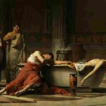 نقاشی Manuel Domínguez – Death of Seneca1871