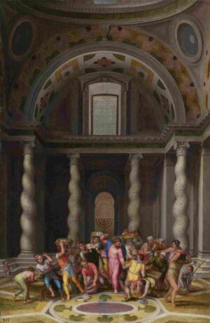 نقاشی Marcello Venusti - The Purification of the Temple