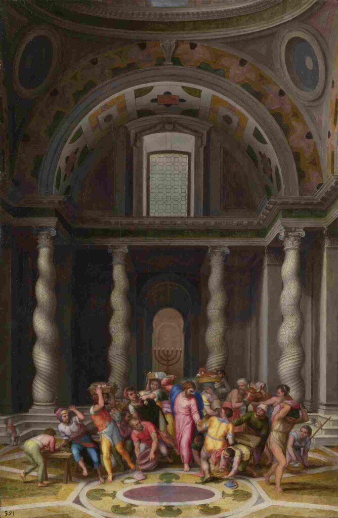 نقاشی Marcello Venusti - The Purification of the Temple