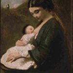 نقاشی Mother & Child 1860 Camille Corot