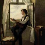نقاشی Otto scholderer - The Violinist 1861