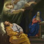 نقاشی Philippe de Champaigne - The Dream of Saint Joseph