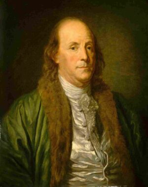 نقاشی after Jean-Baptiste Greuze - Benjamin Franklin