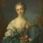 نقاشی after Jean-Marc Nattier - Portrait of a Young Woman
