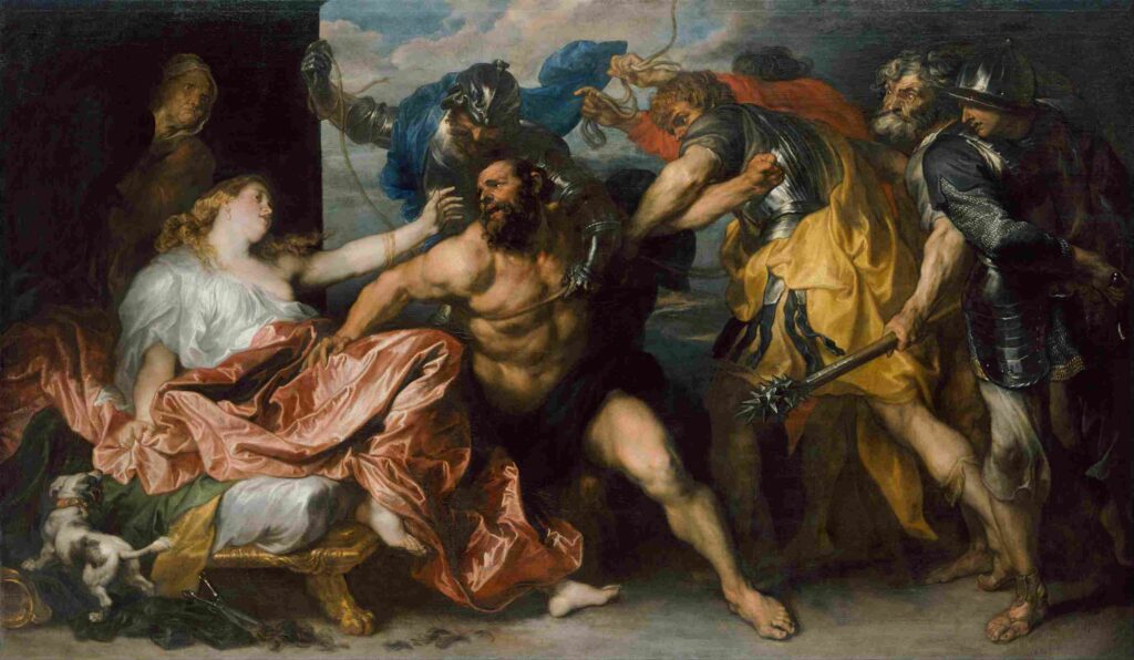 نقاشی van Dyck – Samson and Delilah, circa 1628