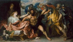 نقاشی van Dyck – Samson and Delilah, circa 1628
