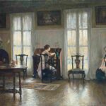 نقاشیEdmund Charles Tarbell - Mother and Mary
