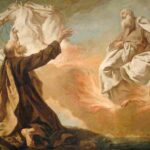نقاشیGiuseppe Angeli - Elijah Taken Up in a Chariot of Fire