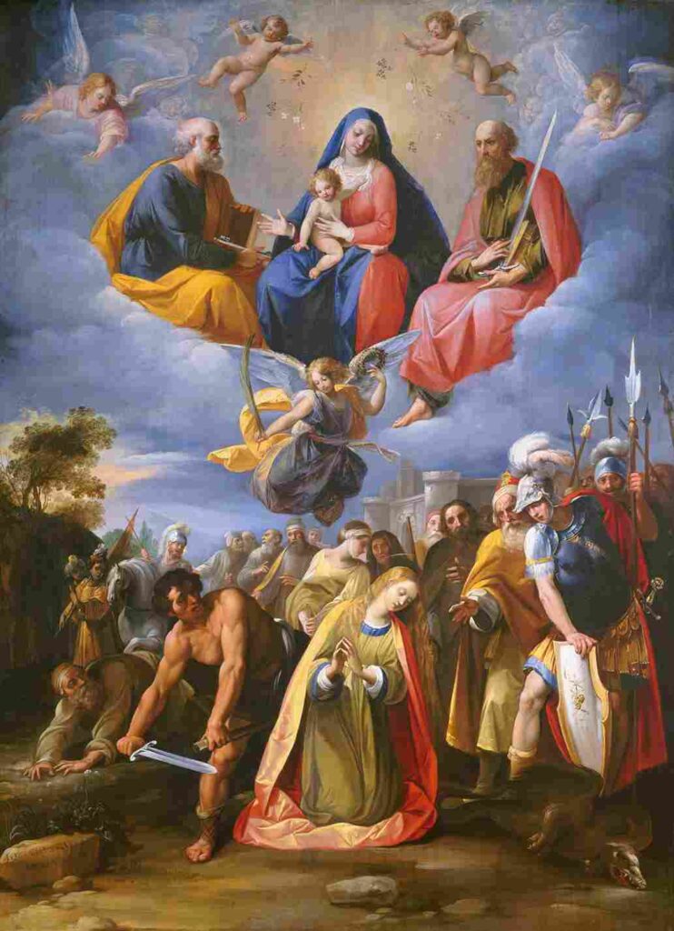 نقاشیGiuseppe Cesari - Martyrdom of Saint Margaret