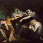 نقاشیHenry Fuseli - Oedipus Cursing His Son Polynices