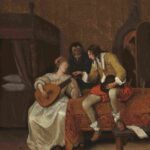 نقاشیJan Steen - Ascagnes and Lucelle (The Music Lesson)