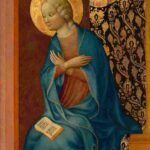 نقاشیMasolino da Panicale - The Virgin Annunciate