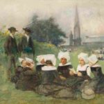 نقاشی Pascal Adolphe Jean Dagnan Bouveret Study for Breton Women