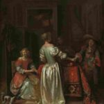 نقاشی Pieter de Hooch - The Greeting